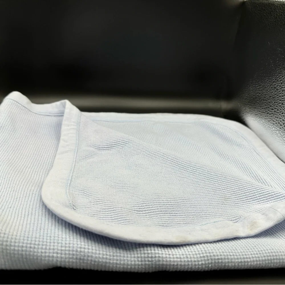 Garanimals Thermal‎ Baby Security Blanket Lovey Vintage Light Blue Waffle Weave